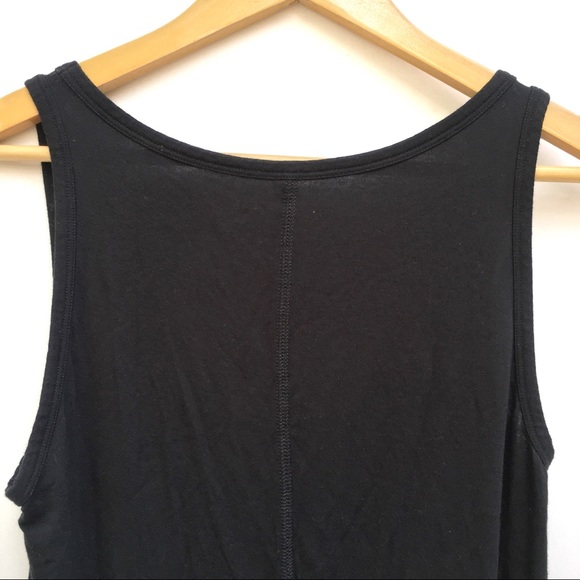 Tory Burch Stretch Knit Scoop Neck Logo Tank Top - Picture 3 of 5